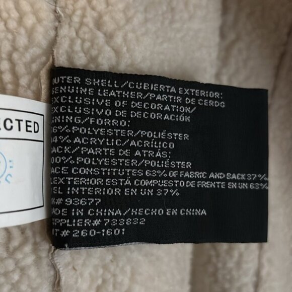 Bohemian Genuine Leatherher Floral Embroidered Tan Jacket Coat Button Up - Picture 6 of 8